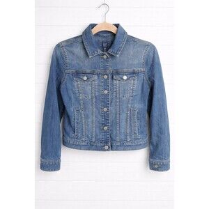 Gap Kids Youth Denim Stretchy Jean Jacket Trucker Style Size XL